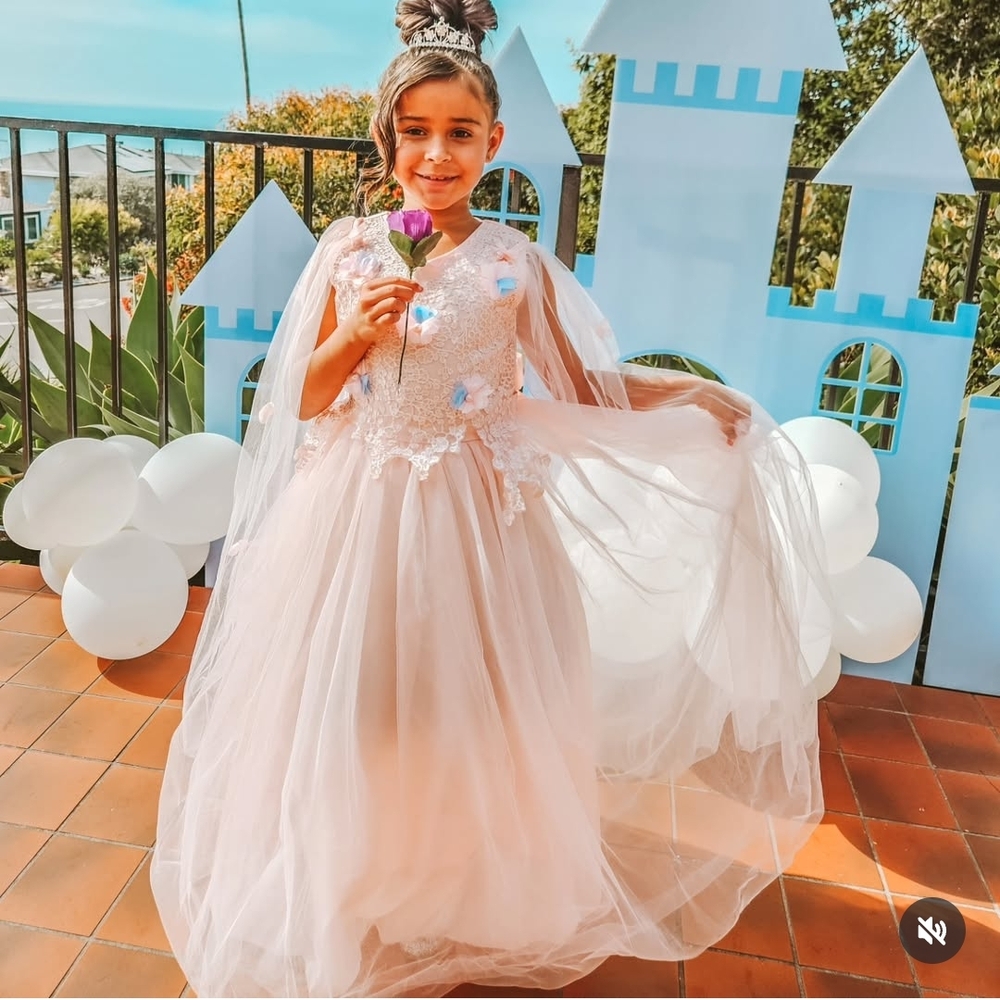 Elegant Pink Tulle Dress